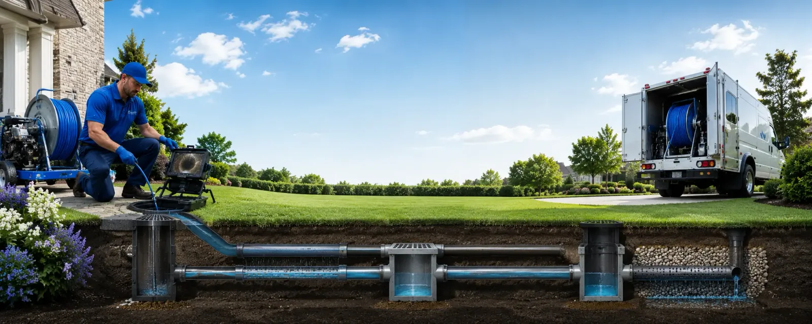 Outdoor drain cleaning information for Walpole, ME